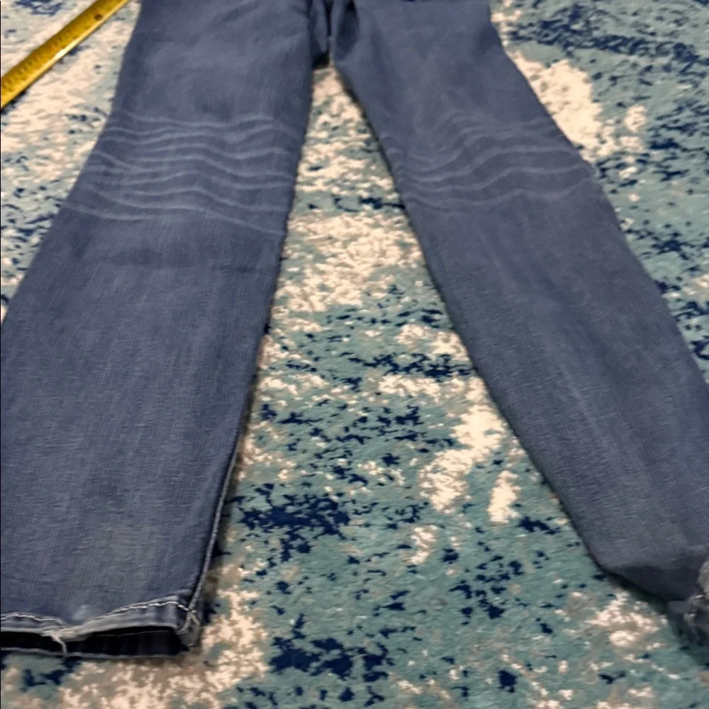 Miss Me Blue Denim Bootcut Jeans with Black & Silver Embroidered Pockets - Picture 9 of 9